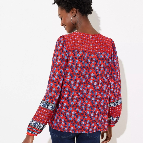 💥 LOFT Boho Floral Blouse - Picture 2 of 6